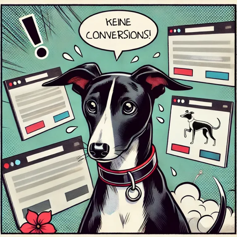 Chani der Whippets Website hat keine Conversions